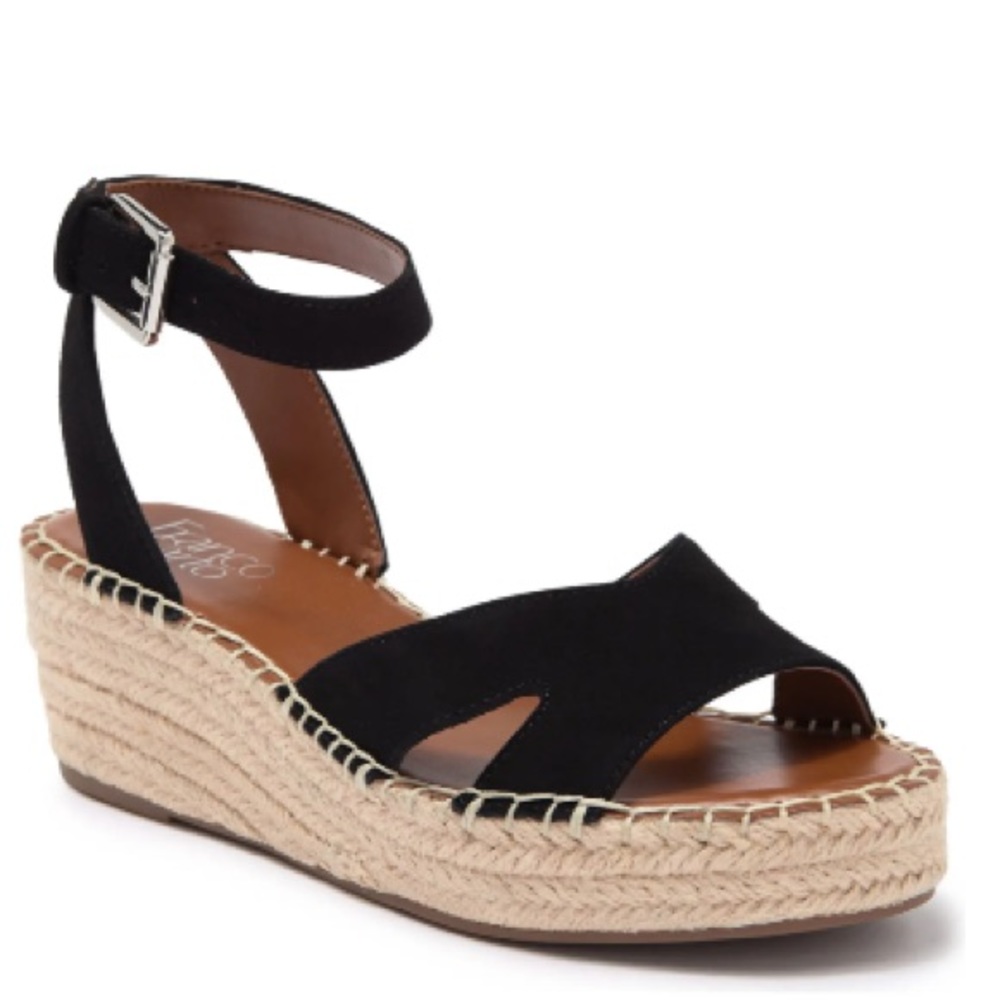 Franco Sarto - Pellia Espadrille Wedge Sandal - worn once